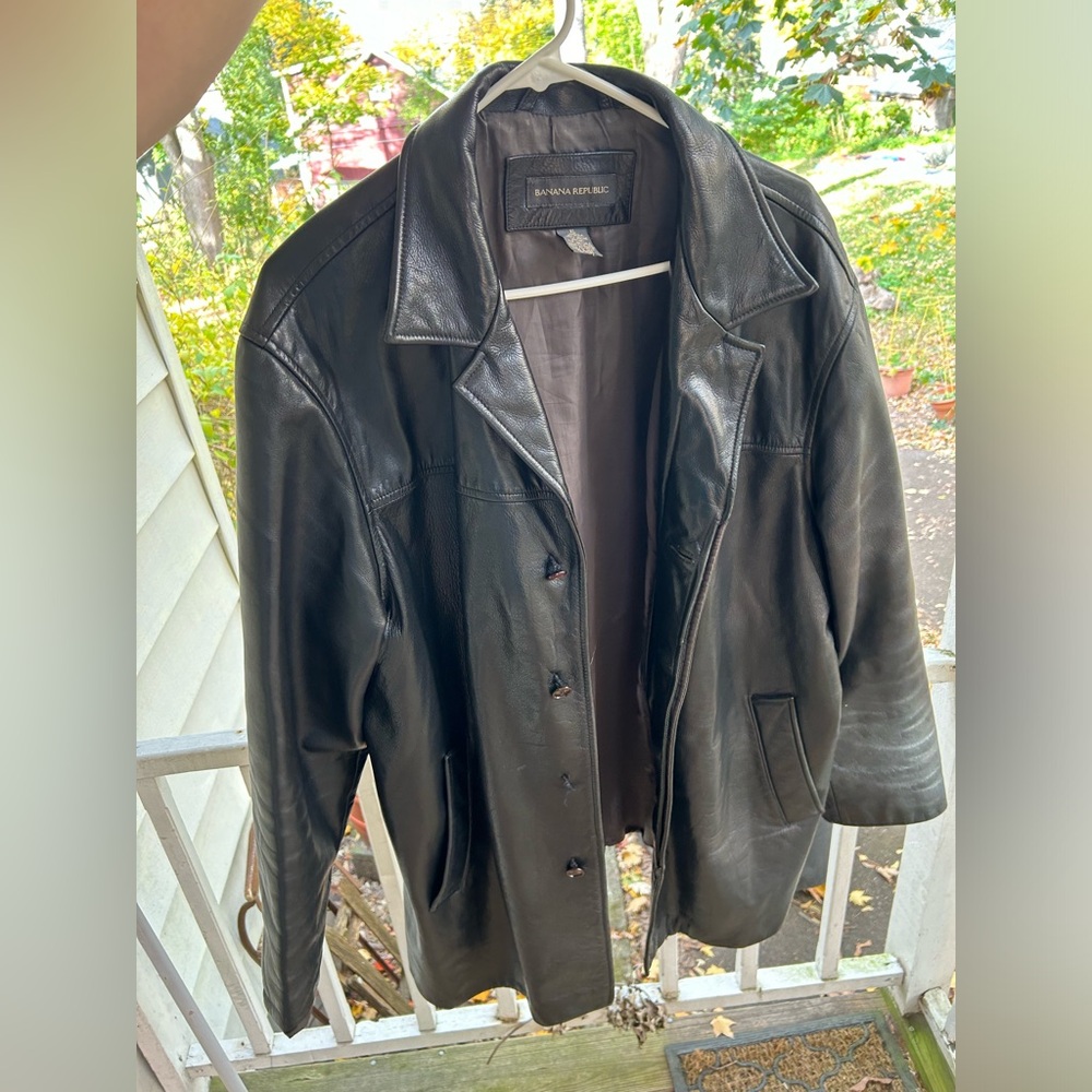 Vintage Banana Republic Leather Jacket | Men’s XL VTG